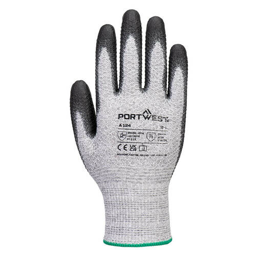 Rękawica Grip 13 PU Diamond Knit - 12 par, kolor szary/czarny, rozmiar M 2
