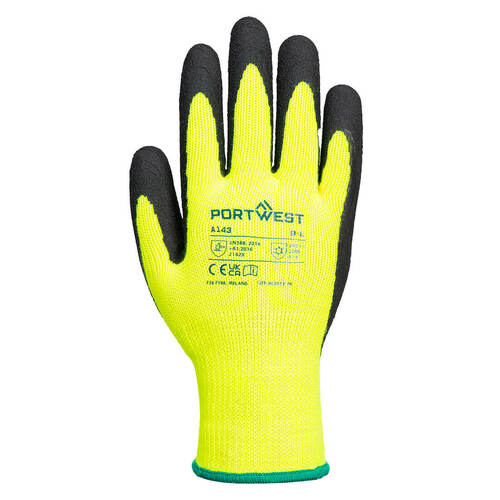 Rękawica Thermal Soft Grip, kolor żółty/czarny, rozmiar XL 2