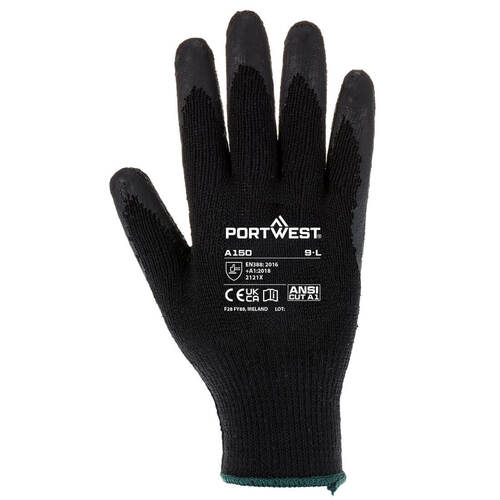 Rękawica Classic Grip - Lateks, kolor czarny, rozmiar M 2