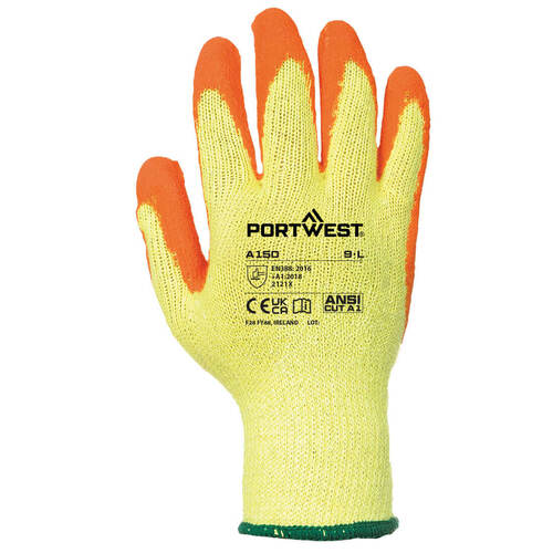 Rękawica Classic Grip - Lateks, kolor pomarańczowy, rozmiar L 2