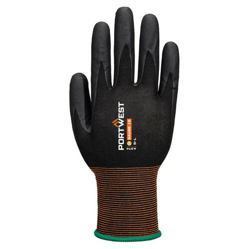 Rękawice GP Grip 18 z mikropianki nitrylowej, kolor czarny, rozmiar M 2