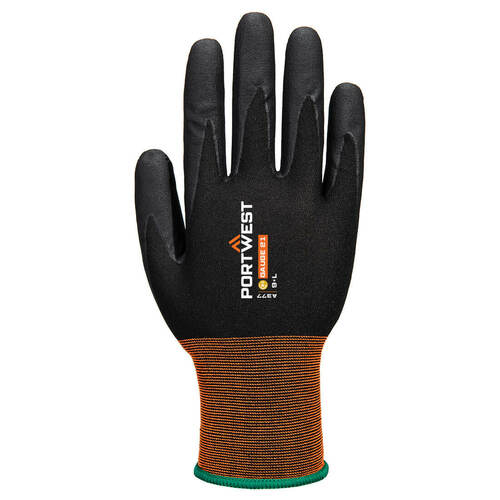 Rękawice GP Grip 21 z mikro pianką nitrylową, kolor czarny, rozmiar S 2