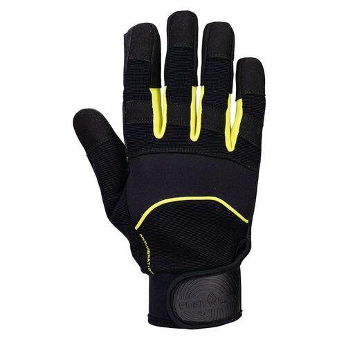 Rękawice antywibracyjne, kolor czarny, rozmiar L 2