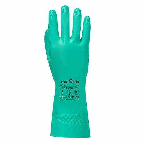 Rękawica chemiczna Nitrosafe Plus, kolor zielony, rozmiar XL 2