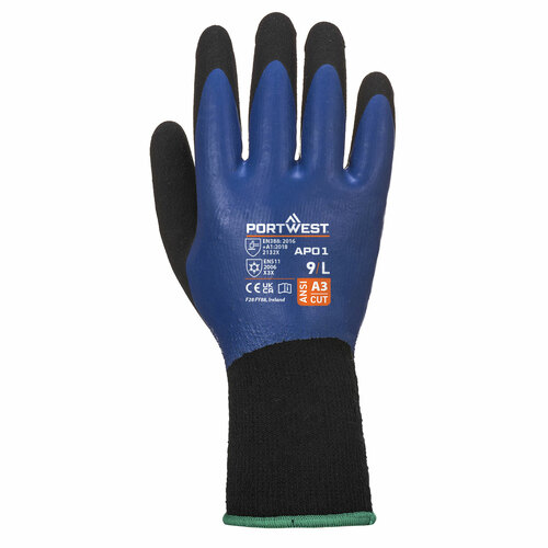 Rękawica Thermo Pro, kolor niebieski/czarny, rozmiar XXXL 2