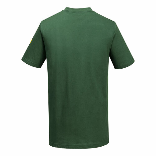T-shirt antyelektrostatyczny ESD, kolor zielony leśny, rozmiar XXXL 2