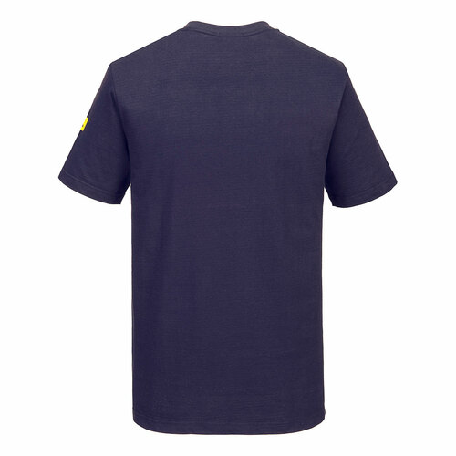 T-shirt antyelektrostatyczny ESD, kolor granatowy, rozmiar XXS 2