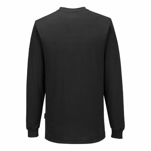 T-shirt antystatyczny ESD z długim rękawem, kolor czarny, rozmiar L 2