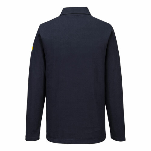 Anti-Static ESD Polo Shirt L/S, kolor granatowy, rozmiar XXS 2