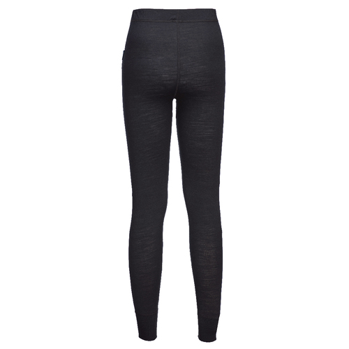 Legginsy z wełny Merino, kolor czarny, rozmiar XL 2