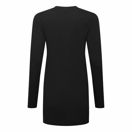 Damska koszulka bawełniana o luźnym kroju L/S, kolor czarny, rozmiar XXL 2