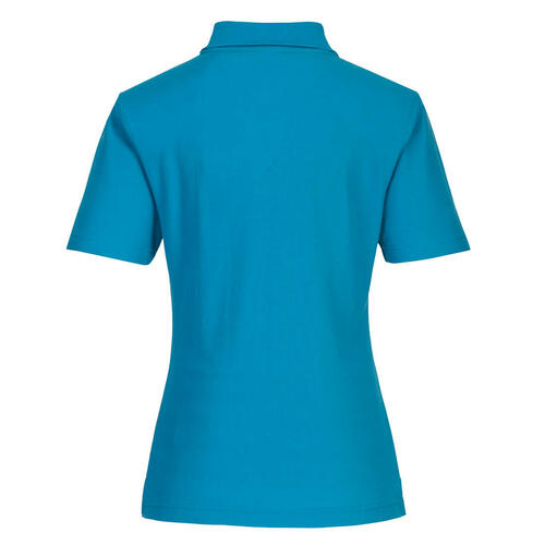 Koszulka damska polo, kolor niebieski aqua, rozmiar M 2
