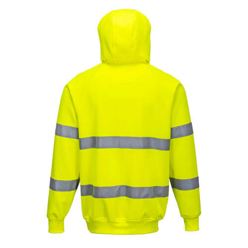 Bluza ostrzegawcza z kapturem, kolor żółty, rozmiar XXL 2