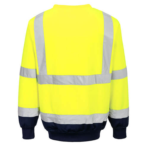 Dwukolorowa bluza ostrzegawcza, kolor żółty/granatowy, rozmiar 4XL 2