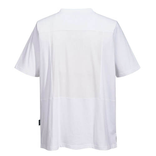 T-shirt szefa kuchni z bawełny MeshAir, kolor biały, rozmiar S 2