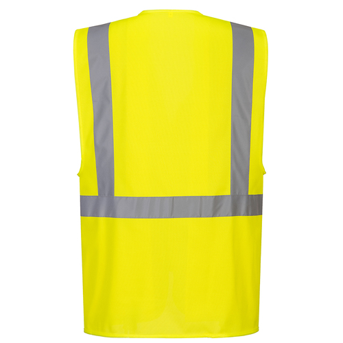Kamizelka Hi-Vis Executive z kieszenią na tablet, kolor żółty, rozmiar XXXL 2