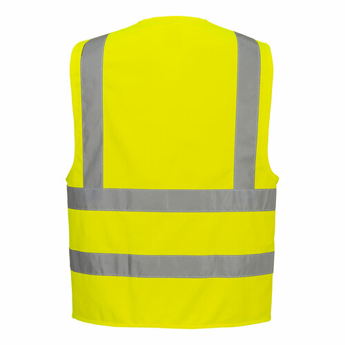 Kamizelka ostrzegawcza z taśmami pionowymi i poziomymi żółta rozmiar XXL/3XL Portwest C470YERXX/3X 2