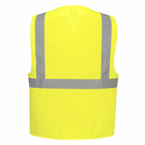 Kamizelka ostrzegawcza z taśmamą pionową i poziomą żółta rozmiar 4XL/5XL Portwest C472YER4X/5X 2