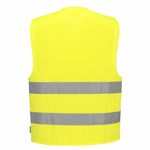 Kamizelka ostrzegawcza z dwoma taśmami poziomymi żółta rozmiar 4XL/5XL Portwest C474YER4X/5X 2
