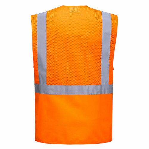 Kamizelka ostrzegawcza siatkowa EXECUTIVE MADRID, kolor pomarańczowy, rozmiar M 2