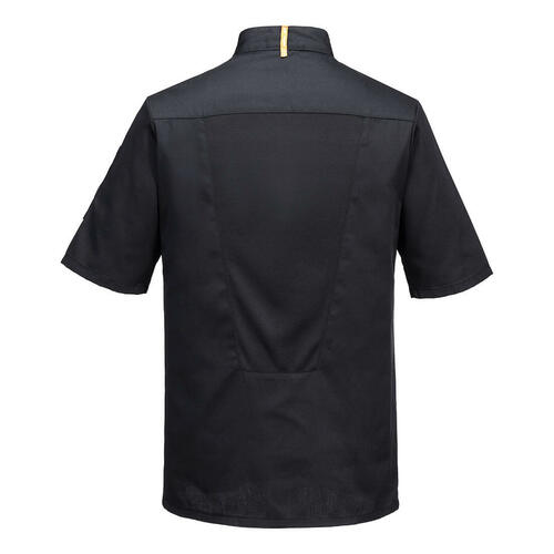 Asymetryczna bluza szefa kuchni MeshAir Pro, kolor czarny, rozmiar XXXL 2