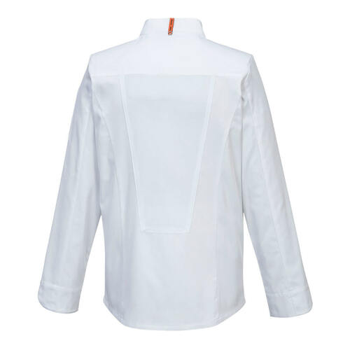 Bluza kucharska Stretch Mesh Air Pro, kolor biały, rozmiar XXL 2