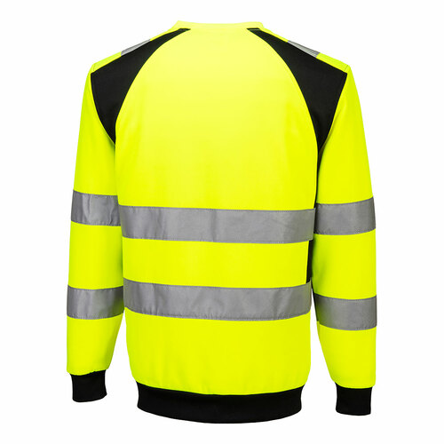 Sweter ostrzegawczy WX2 Eco, kolor żółty/czarny, rozmiar 4XL 2