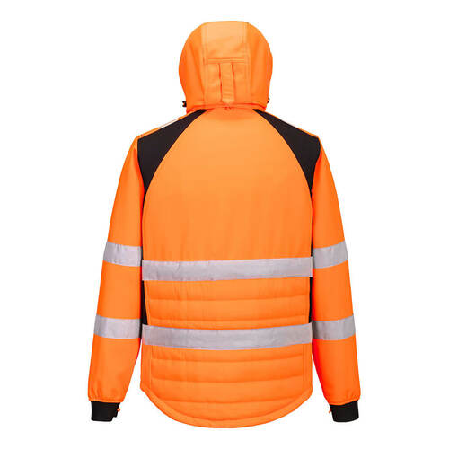 Ostrzegawcza kurtka hybrydowa WX2 Eco, kolor pomarańczowy/czarny, rozmiar XL 2