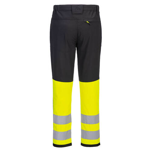 Spodnie robocze serwisowe WX2 Eco Hi-Vis klasy 1, kolor żółty/czarny, rozmiar 44 2
