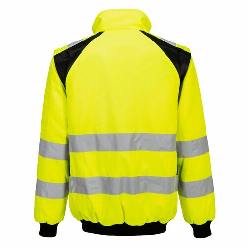 Kurtka pilotka ostrzegawcza WX2 3 w 1, kolor żółty/czarny, rozmiar L 2
