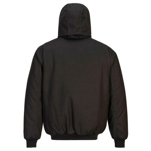 Ocieplana kurtka Duck Quilt z kapturem, kolor czarny, rozmiar L 2