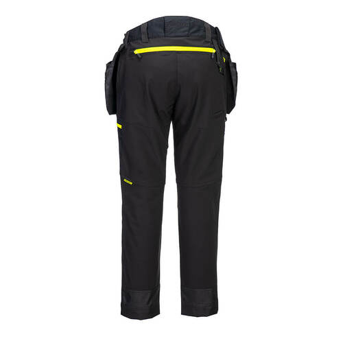Spodnie robocze softshell DX4 z odpinanymi kieszeniami kaburowymi, kolor czarny, rozmiar 46 2