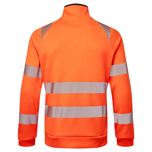 Bluza ostrzegawcza DX4 ze stójką zapinana na zamek, kolor pomarańczowy/czarny, rozmiar XXXL 2