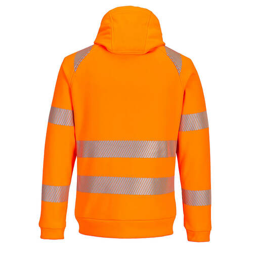 Bluza ostrzegawcza PW3 z kapturem, kolor pomarańczowy/czarny, rozmiar M 2