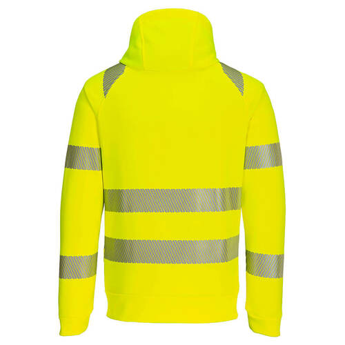 Bluza ostrzegawcza PW3 z kapturem, kolor żółty/czarny, rozmiar S 2