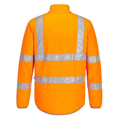 Softshell ostrzegawczy ECO 2L, kolor pomarańczowy, rozmiar XL 2
