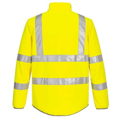 Softshell ostrzegawczy ECO 2L, kolor żółty, rozmiar 4XL 2