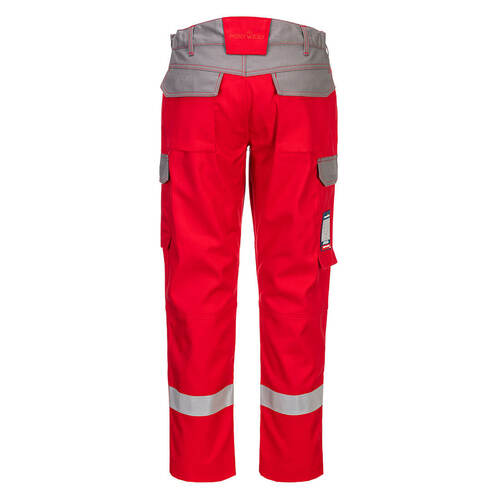 Spodnie robocze dwukolorowe Bizflame Industry, kolor czerwony, rozmiar 38 2