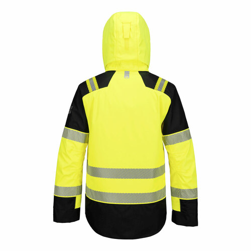 Kurtka zimowa trudnopalna i ostrzegawcza PW3 Modaflame Rain, kolor żółty/czarny, rozmiar XXL 2