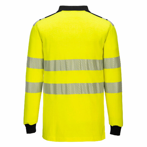 Trudnopalna koszulka multiochronna PW3 Modaflame, kolor żółty/czarny, rozmiar XXXL 2