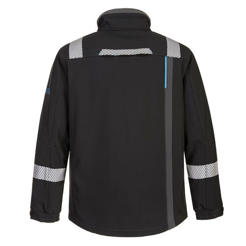 Trudnopalna kurtka multiochronna softshell WX3 Modaflame, kolor czarny, rozmiar L 2