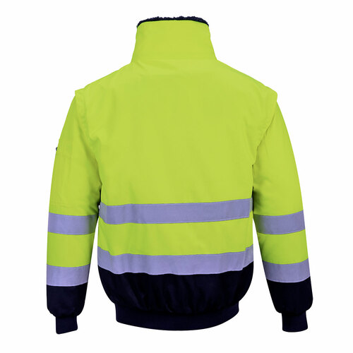 Kurtka ostrzegawcza Pilot 3w1, kolor żółty/granatowy, rozmiar 4XL 2