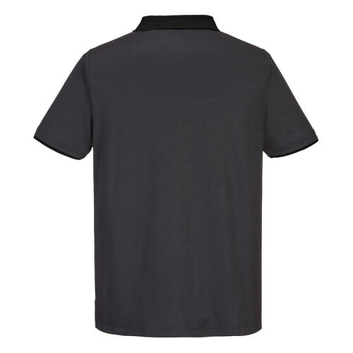 Koszulka Polo PW2, kolor szary/czarny, rozmiar XL 2