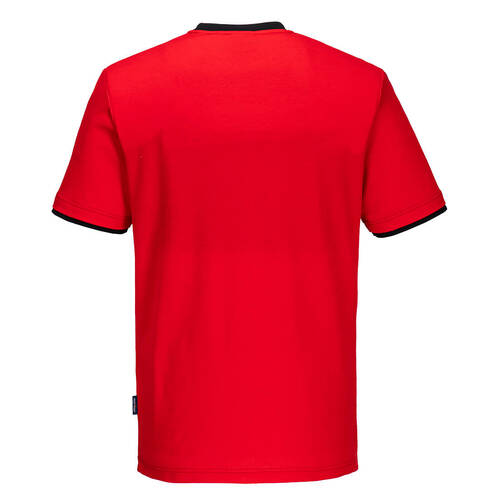T-Shirt PW2, kolor czerwony/czarny, rozmiar M 2