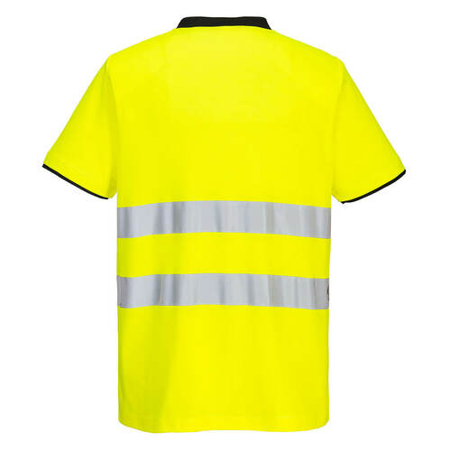 T-Shirt ostrzegawczy PW2, kolor żółty/czarny, rozmiar XXXL 2