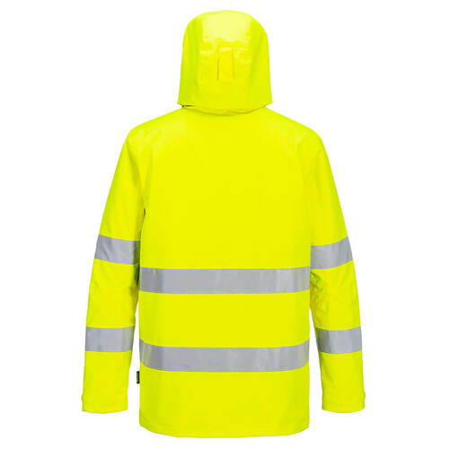 Ostrzegawcza kurtka przeciwdeszczowa PW2, kolor żółty/czarny, rozmiar 4XL 2