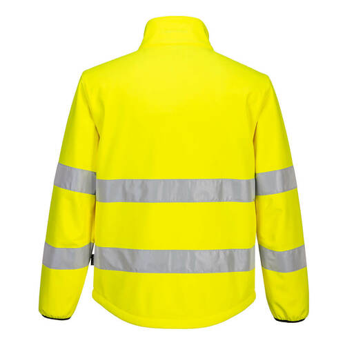 Kurtka ostrzegawcza Softshell PW2 (2L), kolor żółty/czarny, rozmiar M 2