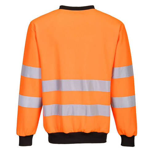 Bluza ostrzegawcza PW2, kolor pomarańczowy/czarny, rozmiar XXXL 2