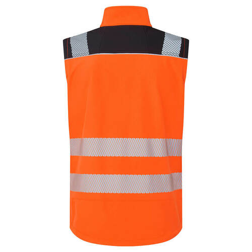 Kamizelka ostrzegawcza Softshell (3L), kolor pomarańczowy/czarny, rozmiar XXL 2