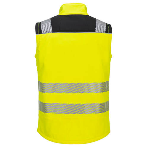 Kamizelka ostrzegawcza Softshell (3L), kolor żółty/czarny, rozmiar M 2